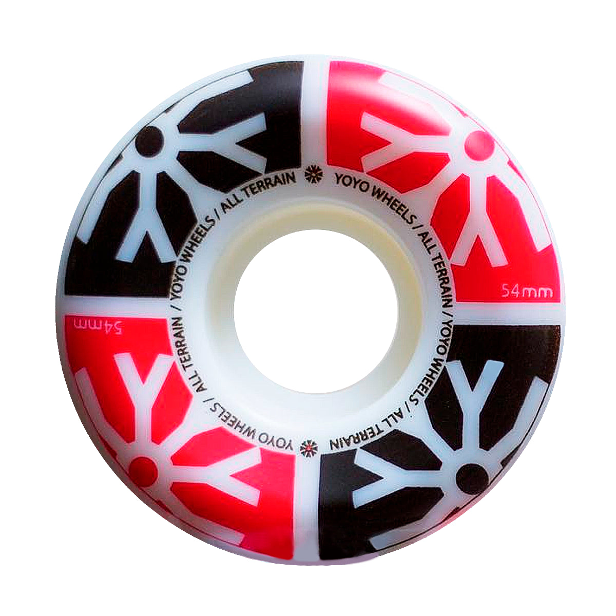 RUEDAS YOYO NEGRO - ROJO 54