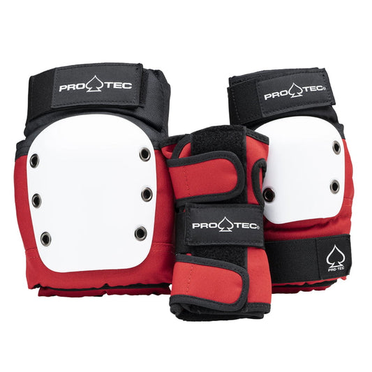 SET DE PROTECCIONES PRO TEC STREET JUNIOR ROJO YUNIOR SMALL